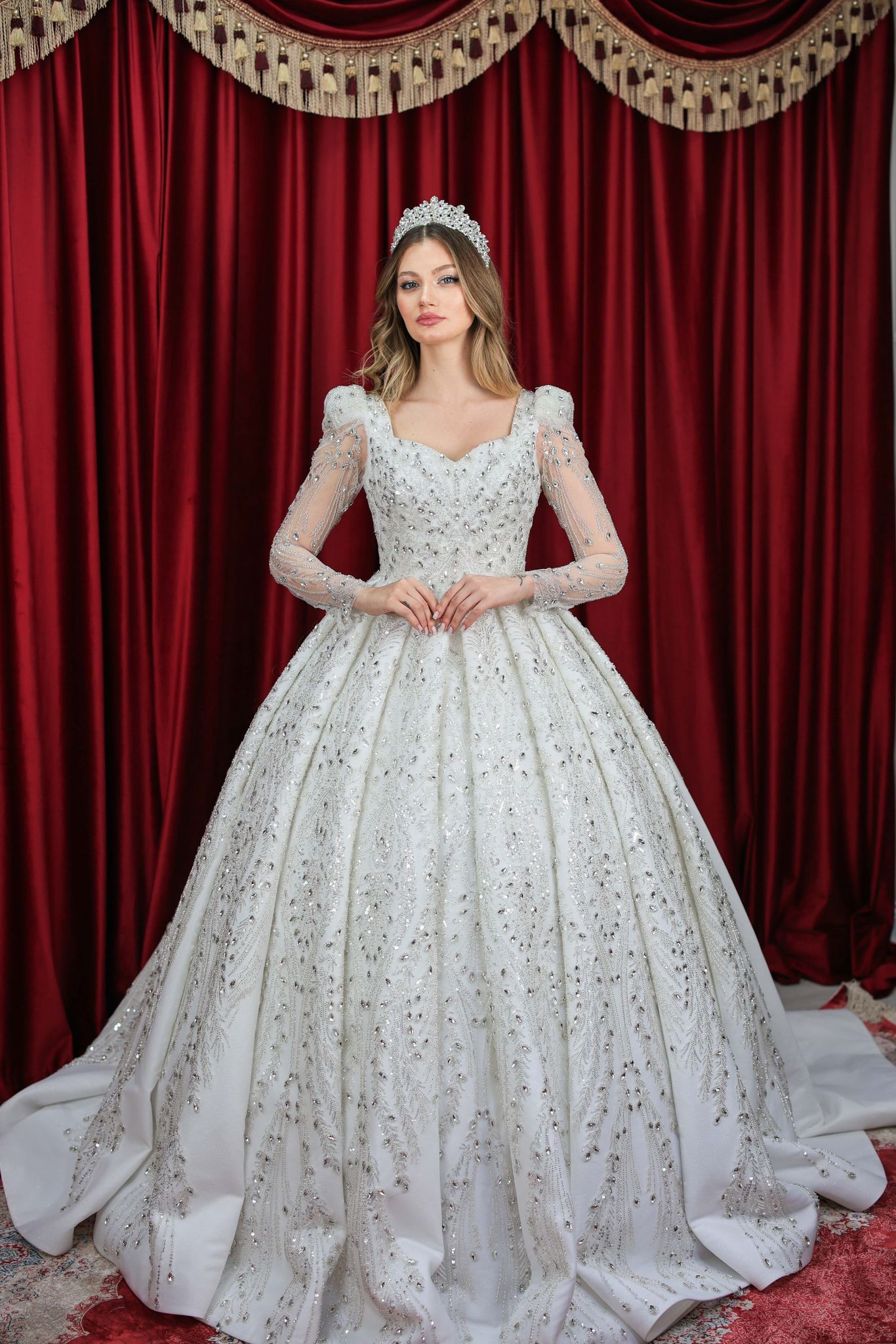 Dubai Model Taş İşlemeli Prenses Model
